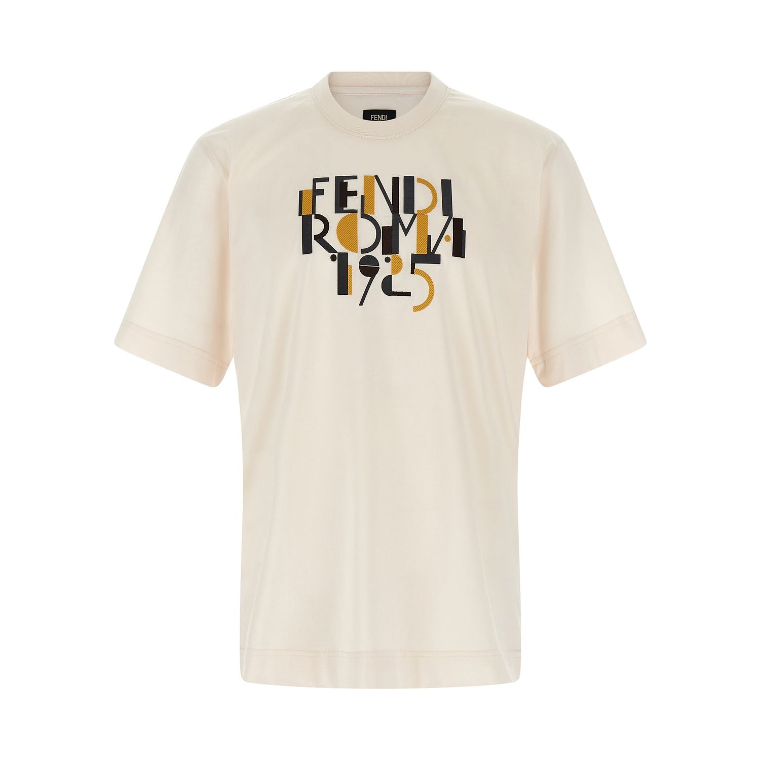 Fendi White Cotton T-Shirt