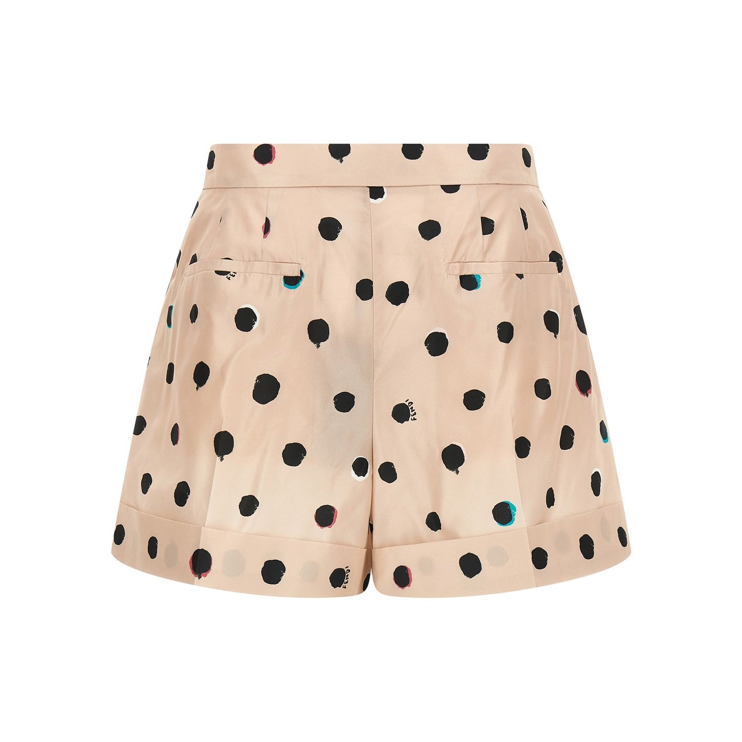 Fendi Multicolor Silk Bermuda Shorts