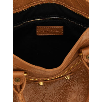 Balenciaga Brown Lamb Leather Handbag