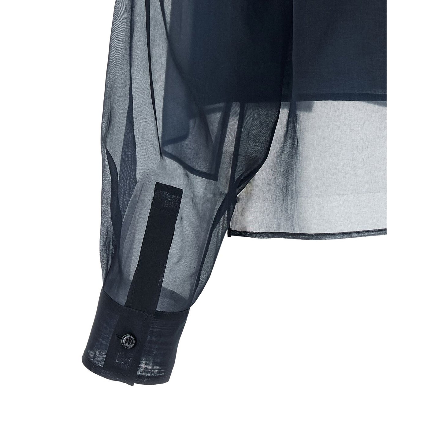 Max Mara Blue Cotton Blouse