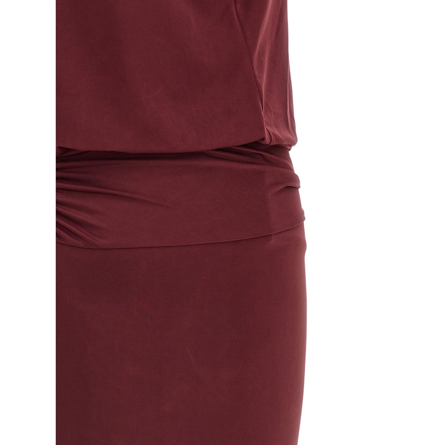 The Andamane Bordeaux Polyester Long Dress