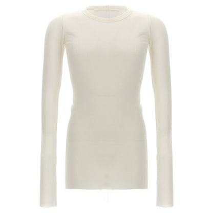 Rick Owens White Viscose T-Shirt