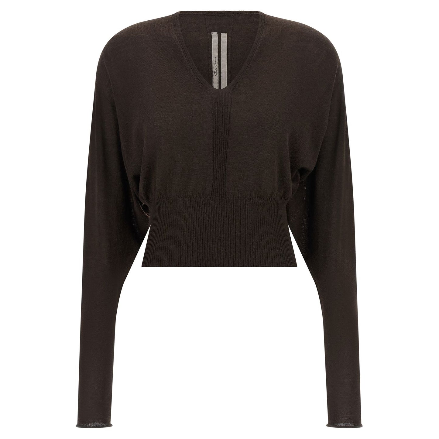 Rick Owens Brown Virgin Wool Shirt