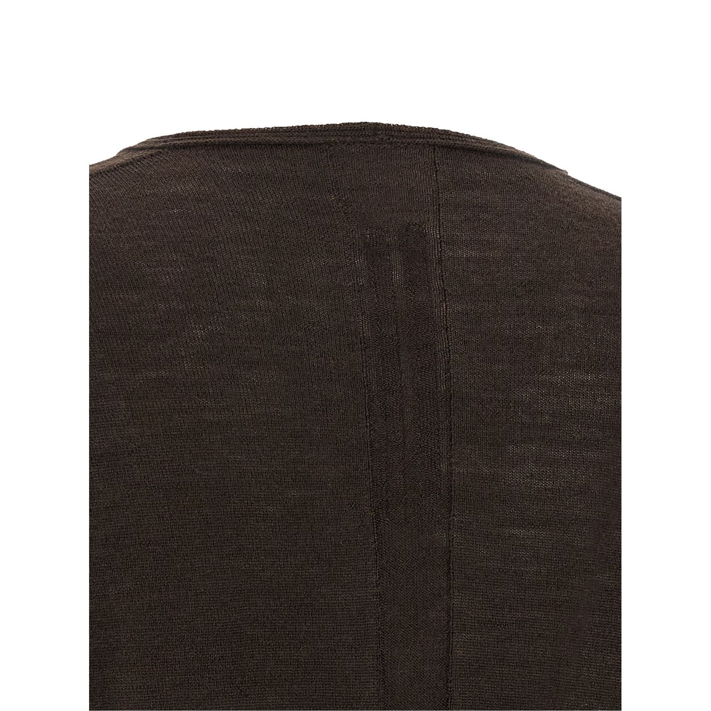 Rick Owens Brown Virgin Wool Shirt