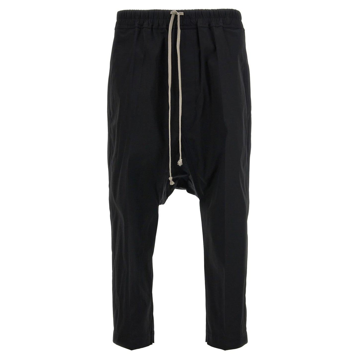 Rick Owens Black Cotton Casual Pants