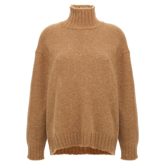 Jil Sander Beige Wool Cardigan