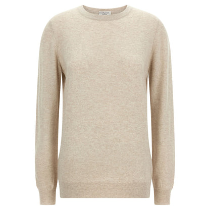 Brunello Cucinelli Beige Cashmere Cardigan