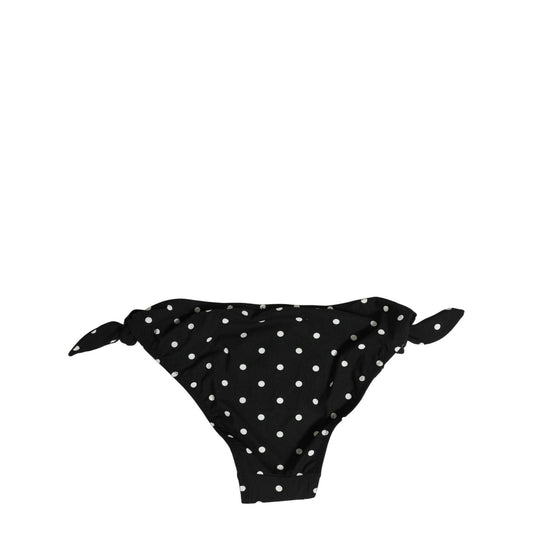 Dolce & Gabbana Black Polka Dot Swimwear Beachwear Bottom Bikini