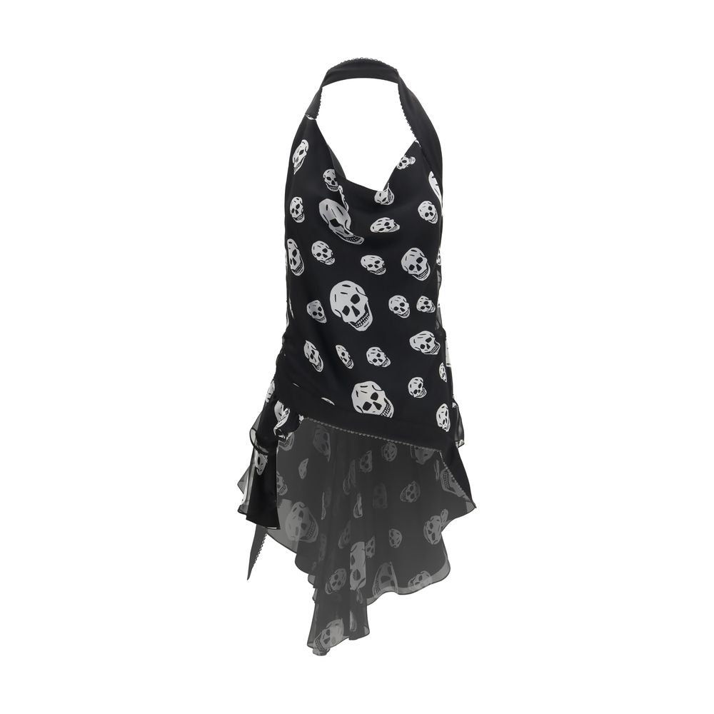 Alexander McQueen Black Silk Scarf