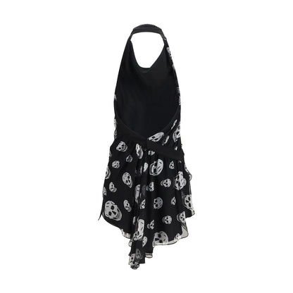 Alexander McQueen Black Silk Scarf