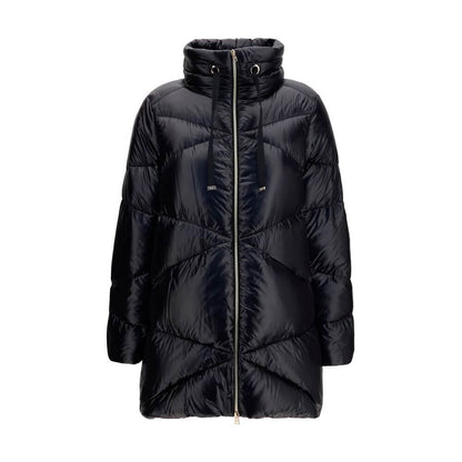 Herno Black Goose Down Full-Length Jacket