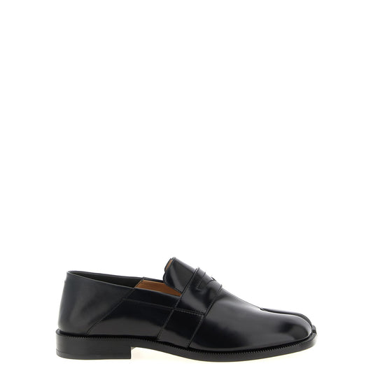 Maison Margiela Black Calfskin Slip-On Loafers