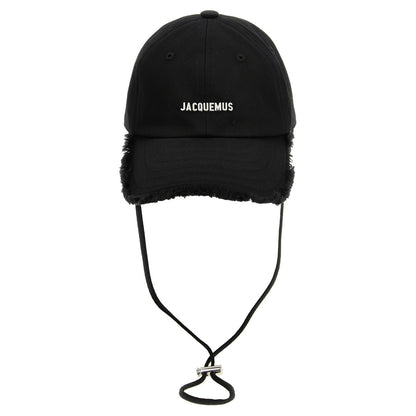 Jacquemus Black Cotton Cap (Baseball Hat)