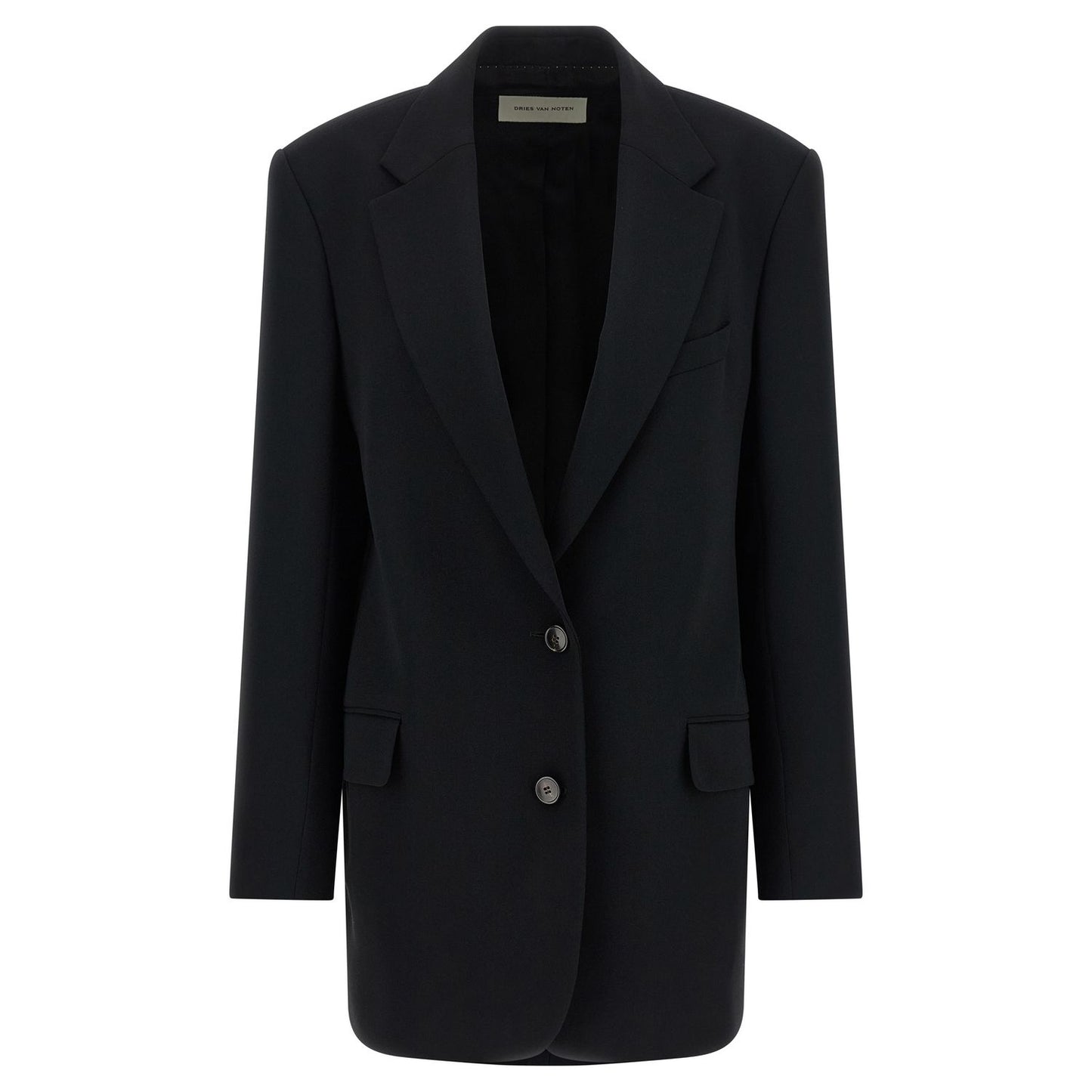 Dries Van Noten Black Polyester Blazer