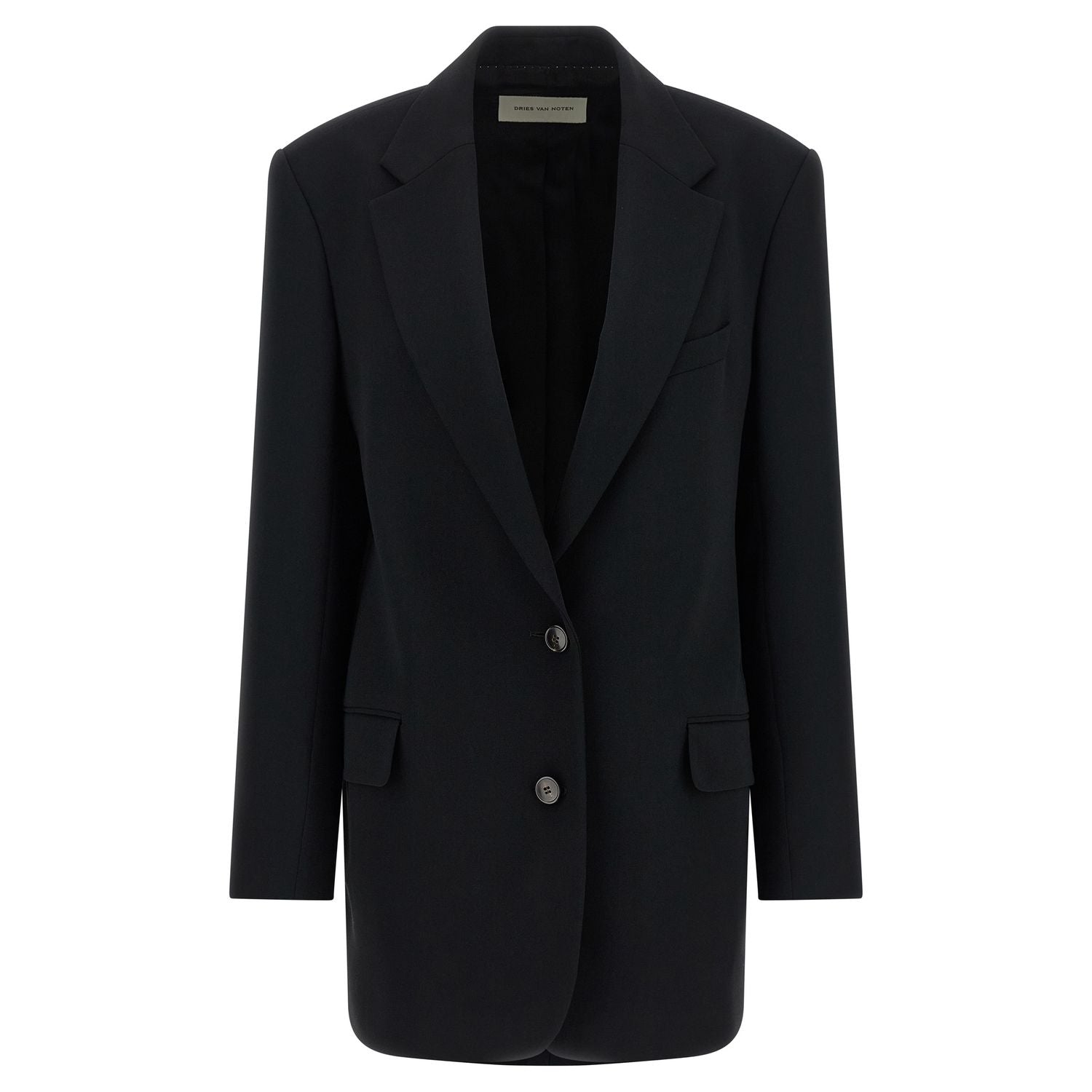 Dries Van Noten Black Polyester Blazer