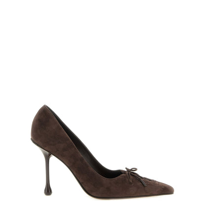 Jimmy Choo Brown Leather High Heel Pumps