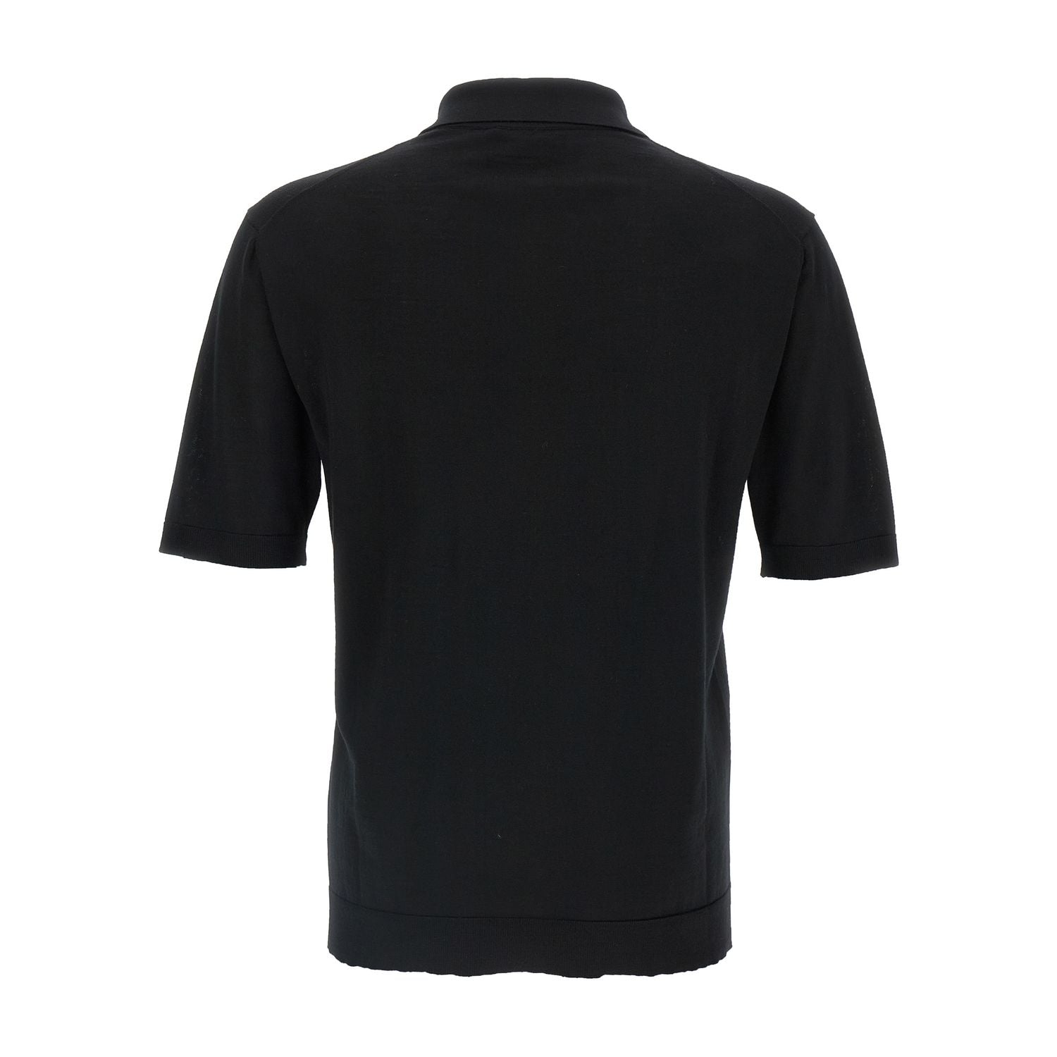 Gucci Black Wool Polo Shirt