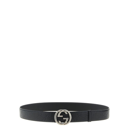 Gucci Black Calfskin Regular Belt