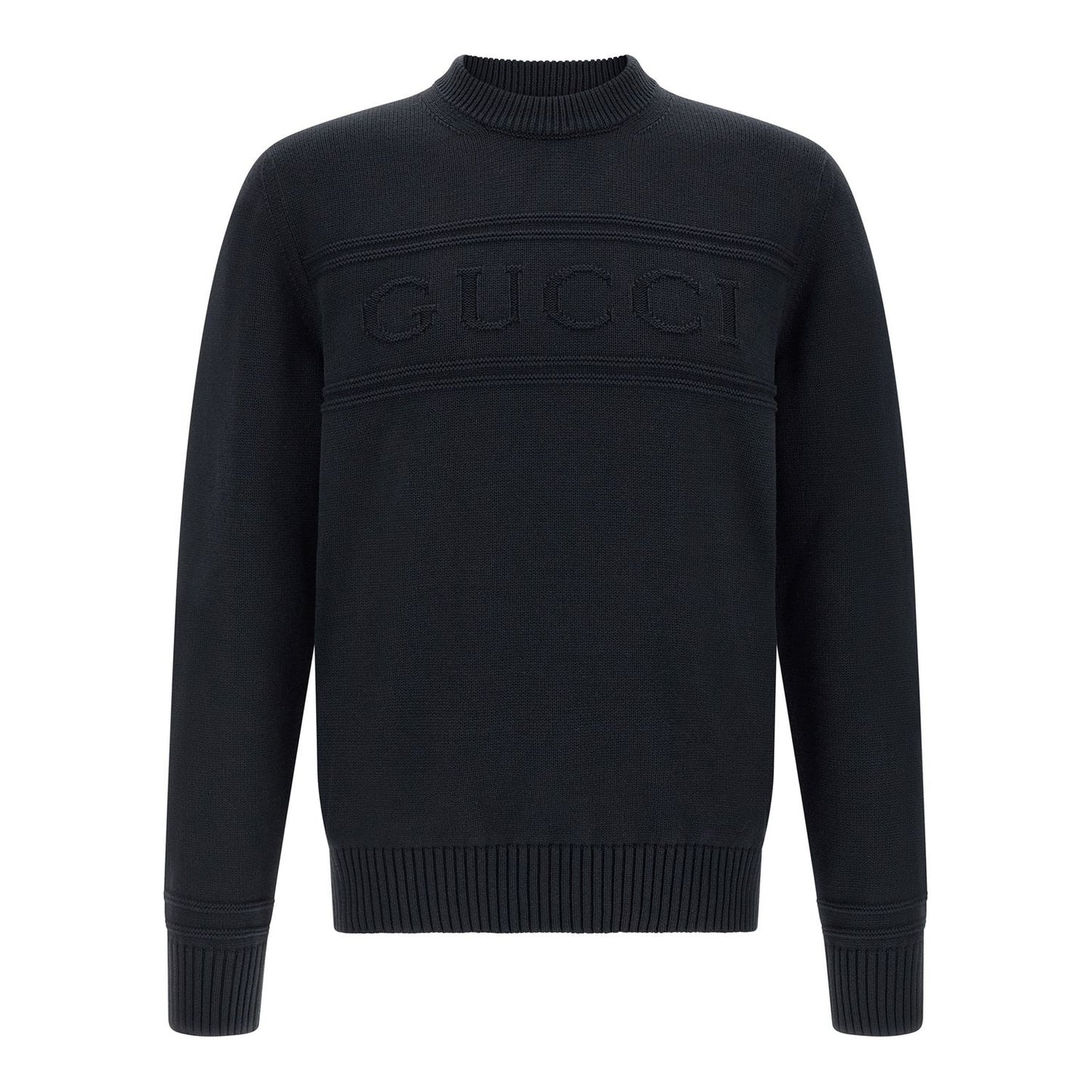 Gucci Blue Cotton Cardigan