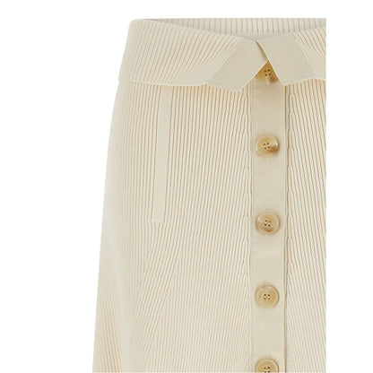 Zimmermann Beige Viscose Midi Skirt