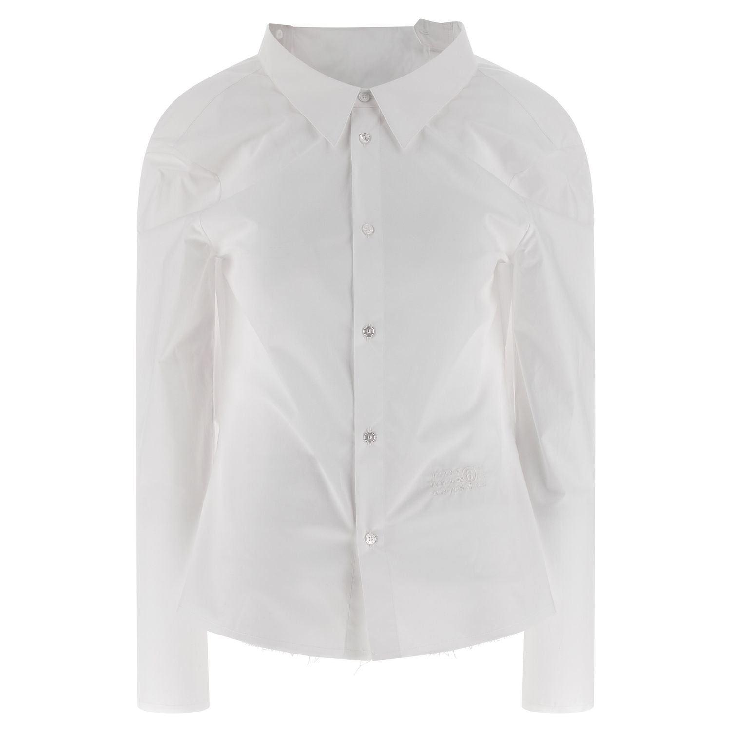 MM6 Maison Margiela White Cotton Blouse