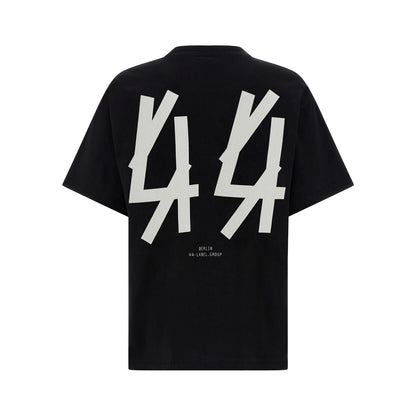 44 Label Group Black Cotton T-Shirt