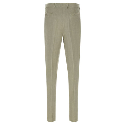 Brunello Cucinelli Bicolor Linen Casual Pants