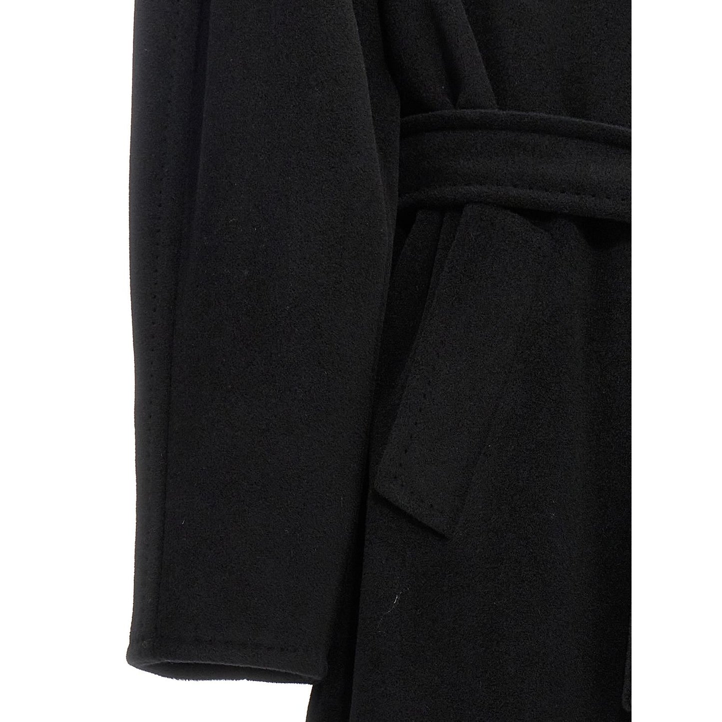 Max Mara Black Virgin Wool Coat