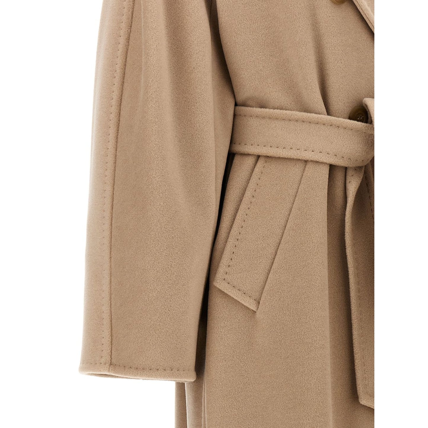 Max Mara Beige Virgin Wool Coat
