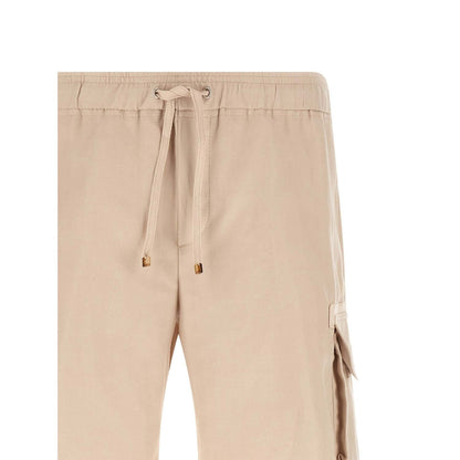 Brunello Cucinelli Beige Linen Bermuda Shorts