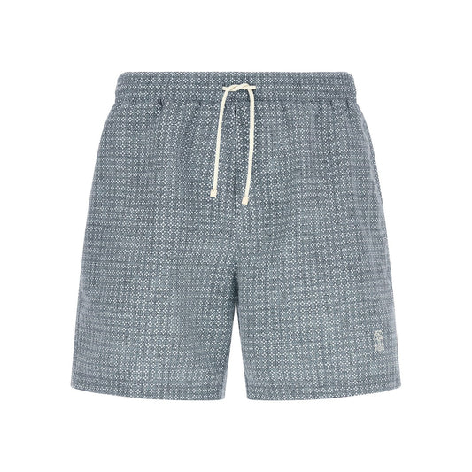 Brunello Cucinelli Blue Polyester Swim Shorts
