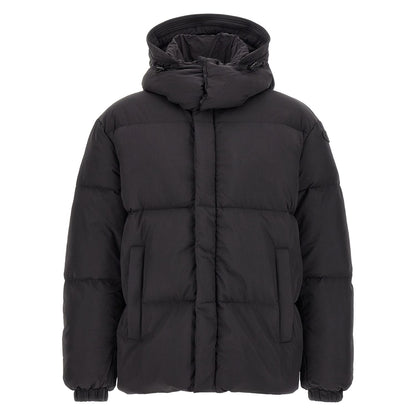 Diesel Black Polyamide Full-Length Jacket