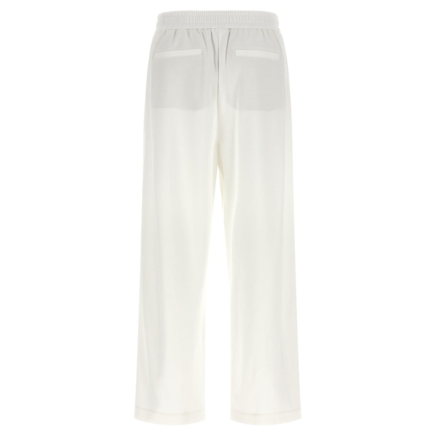 Brunello Cucinelli White Cotton Joggers (Workout Pants)