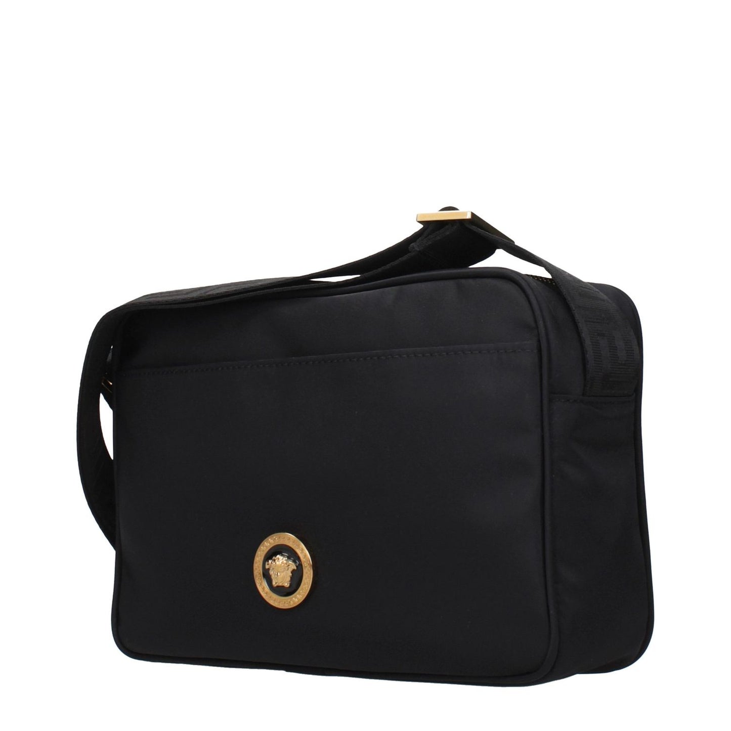 Versace Black Fabric Crossbody Bag