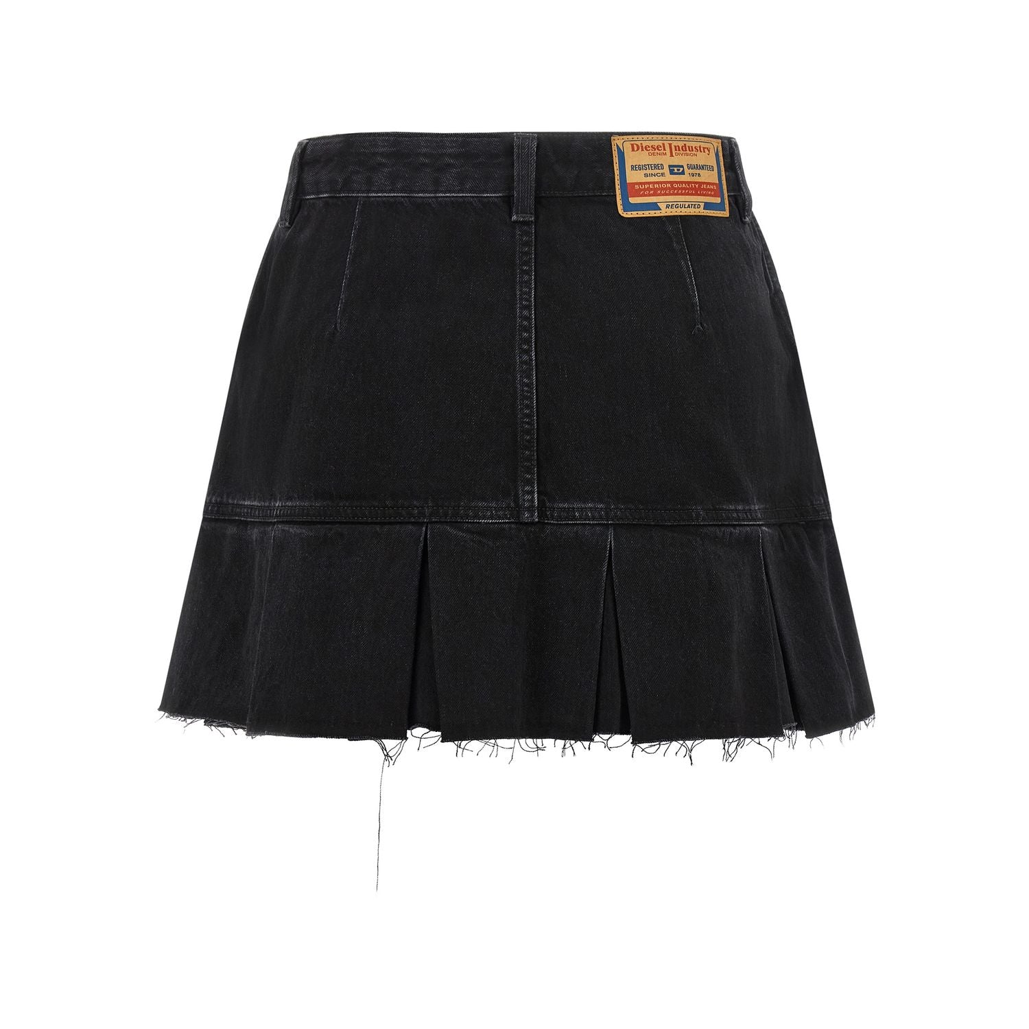 Diesel Blue Cotton Long Skirt