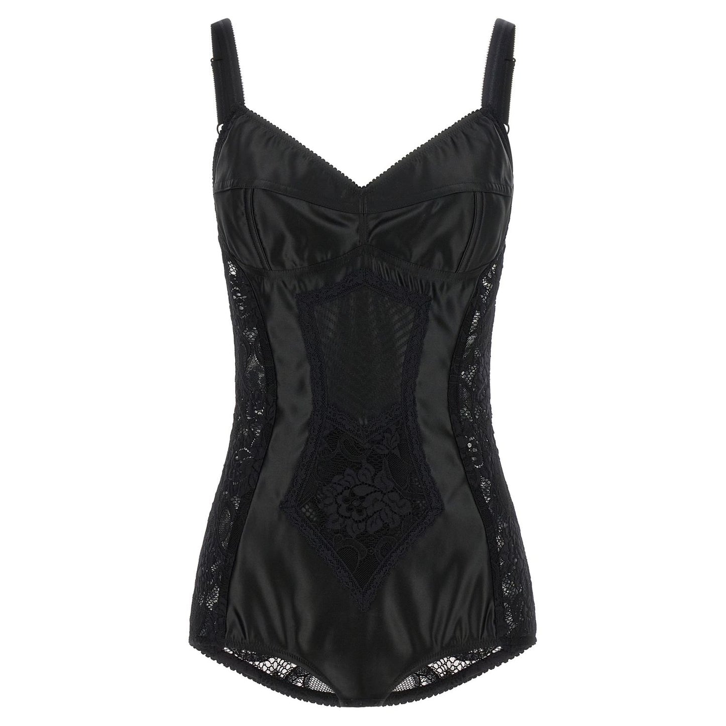 Dolce & Gabbana Black Polyamide Bodysuit