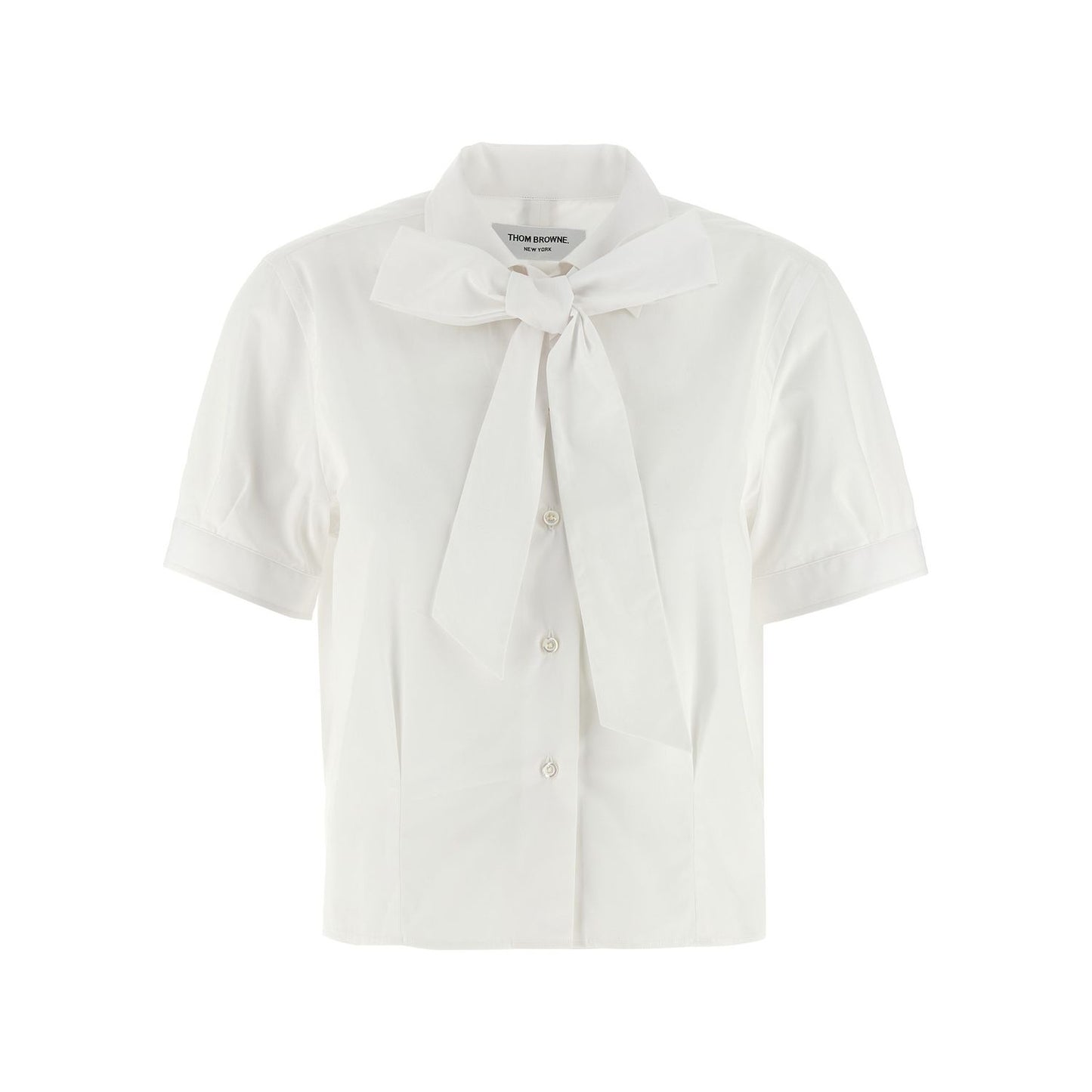 Thom Browne White Cotton Blouse