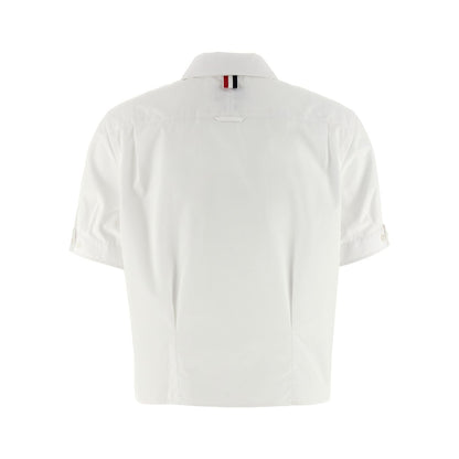 Thom Browne White Cotton Blouse