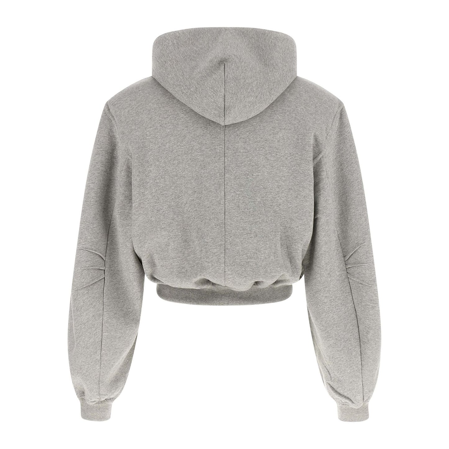 The Attico Gray Cotton Sweatshirt