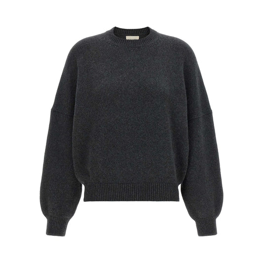 Khaite Gray Cashmere Cardigan