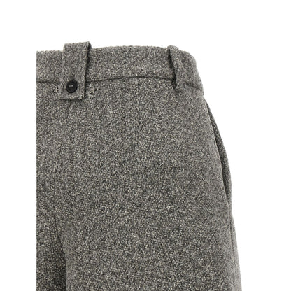 Golden Goose Gray Virgin Wool Bermuda Shorts