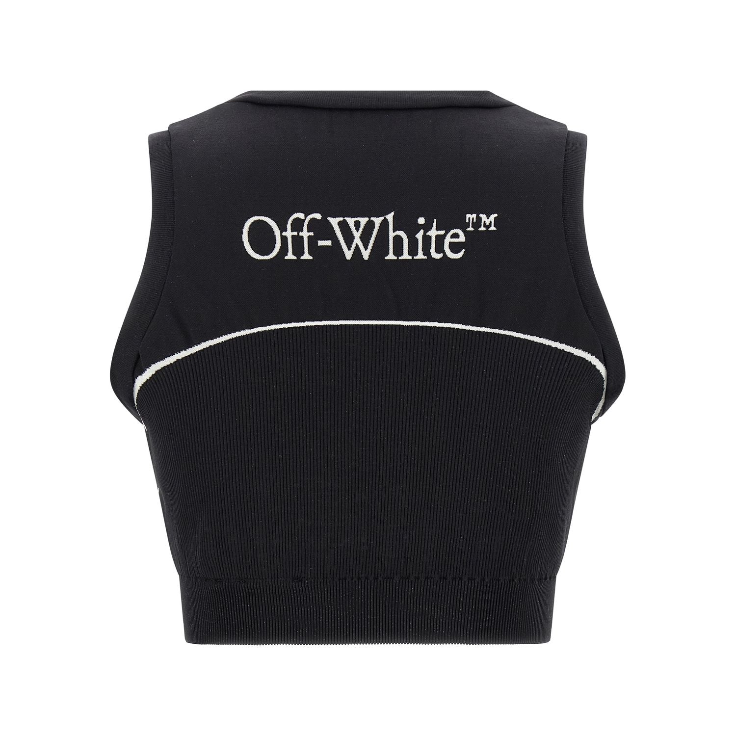 Off-White Black Polyamide Sport Bra