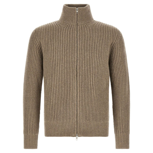 MM6 Maison Margiela Beige Wool Full-Length Jacket