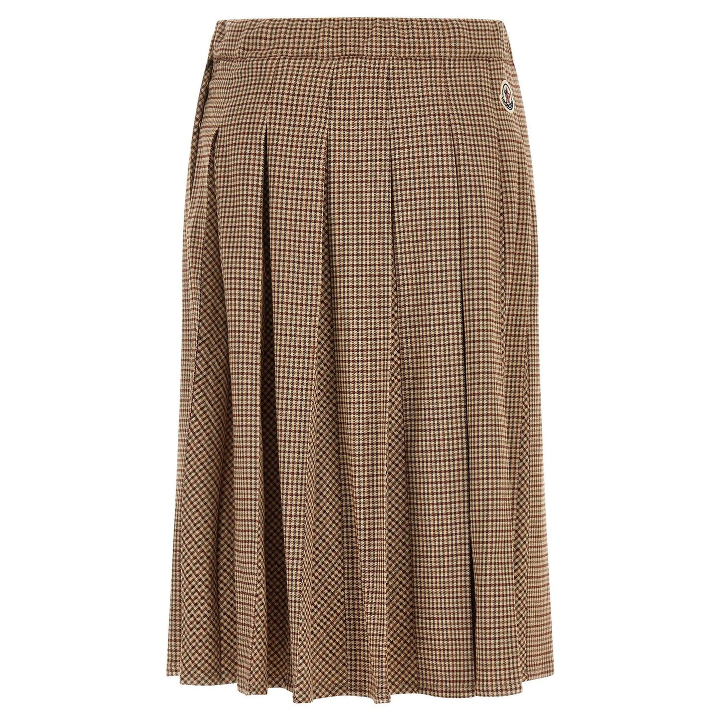 Moncler Beige Viscose Midi Skirt