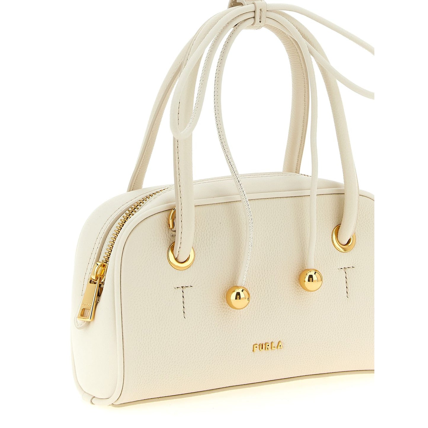 Furla White Calfskin Handbag