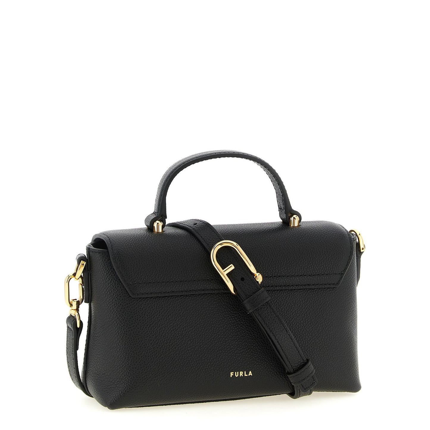 Furla Black Calfskin Handbag