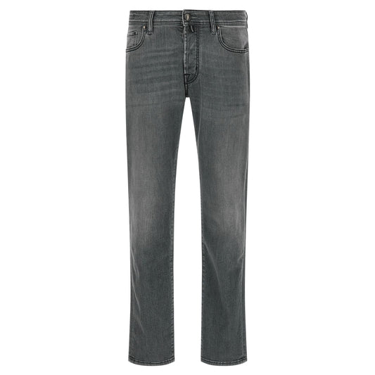 Jacob Cohen Gray Cotton Slim Fit Jeans