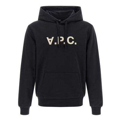 A.P.C. Black Cotton Hoodie