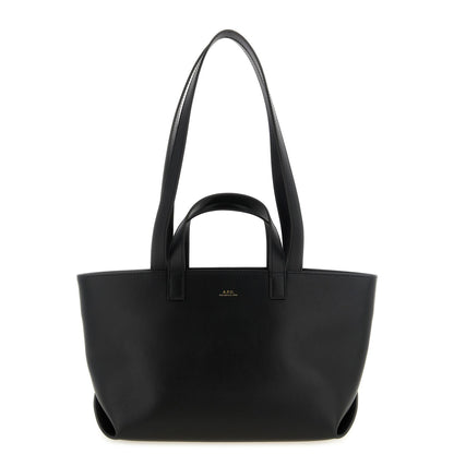 A.P.C. Black Cowhide Tote Bag