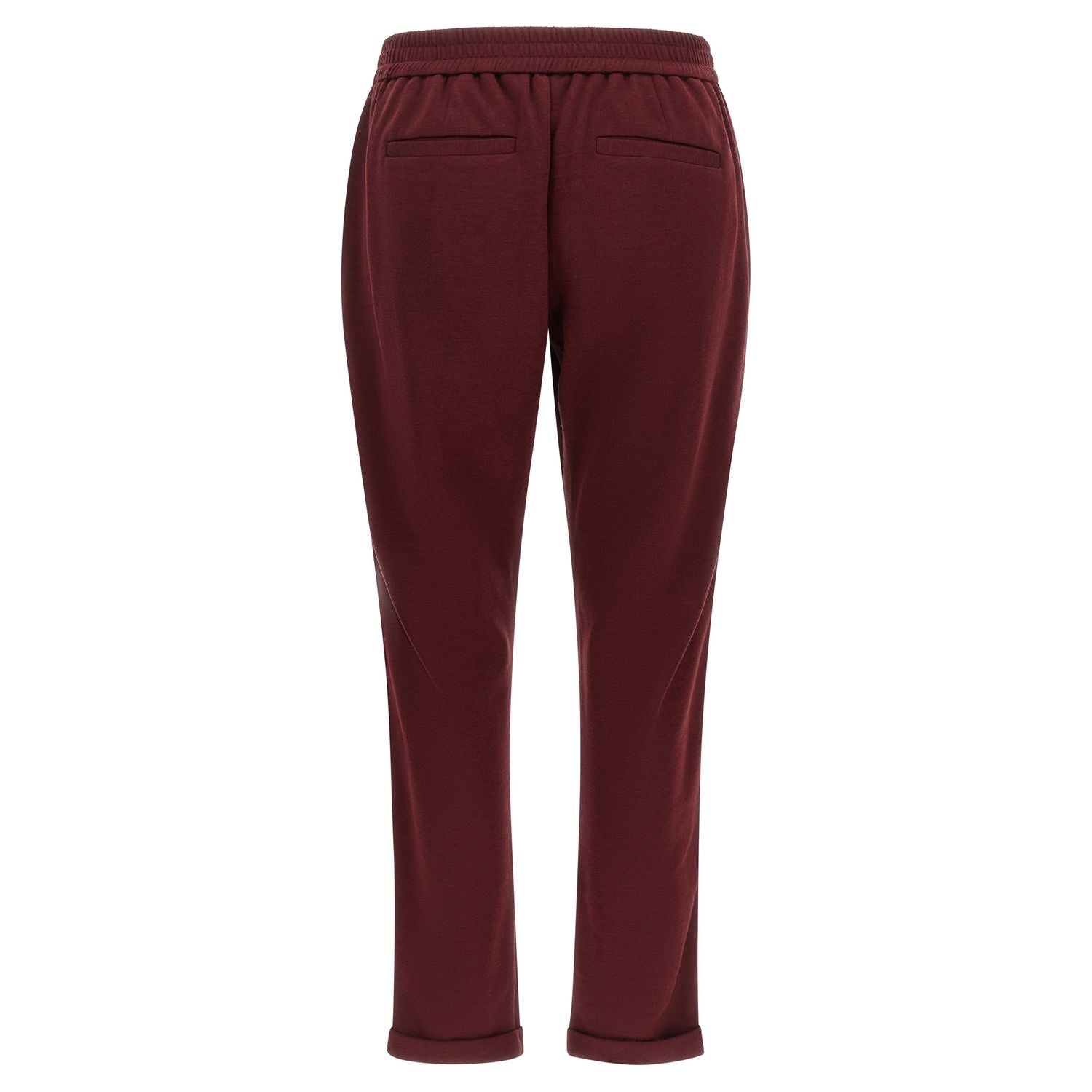 Brunello Cucinelli Bordeaux Cotton Joggers (Workout Pants)